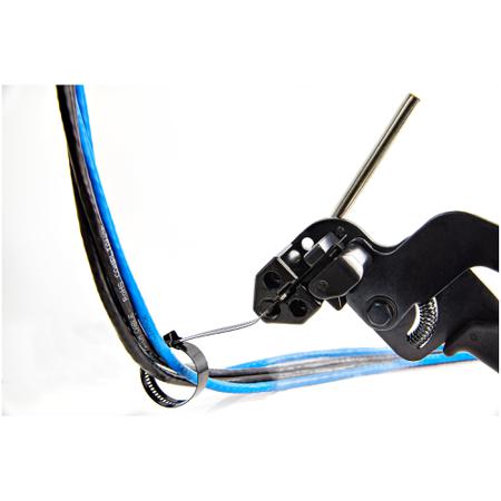 CBMMCT StarTech.com Cable Tie, Metal Cable Ties, 225mm x 7 mm, Black Stainless Steel, Pk-50pack