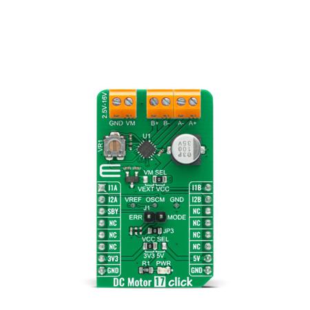 MIKROE-4454 MikroElektronika DC Motor 17 Click Motor Controller for TC78H660FTG for TC78H660FTG