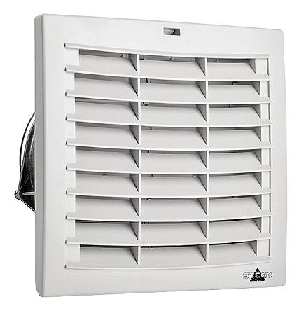 01872.9-30 STEGO Filter Fan Plus FPI Series Filter Fan, 115 V ac, AC Operation, 187m³/h Filtered, 204m³/h Unimpeded, IP54, 215 x