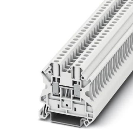 3045130 Phoenix Contact  UT 4 WH Series White, 4mm², Single-Level, Screw Termination