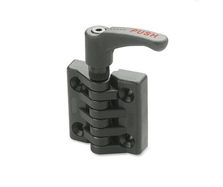 422334 Elesa PA Friction Hinge with a Fixed Pin, Screw Fixing, 96.5mm x 97.5mm x 35mm
