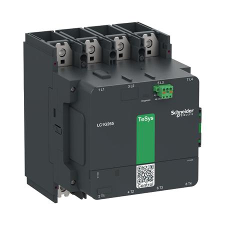 LC1G3304KUEN Schneider Electric TeSys F LC1G330 Contactor, 100 → 250 V ac/dc Coil, 4-Pole, 440 A, 1 NO + 1 NC