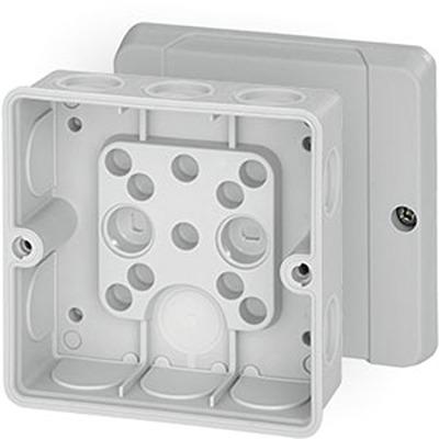 DE 9340 HENSEL DE Series Grey Polycarbonate Junction Box, IP55, 55 x 98 x 98mm