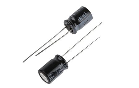 UVR1E221MPD Nichicon 220μF Aluminium Electrolytic Capacitor 25V dc, Radial, Through Hole -