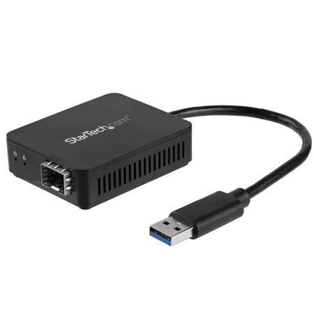 US1GA30SFP StarTech.com Port USB Ethernet Adapter USB 3.0 USB A to SFP Fibre Optic 1000Mbit/s Network Speed