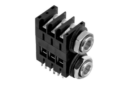 ACJS-MHD Amphenol Industrial Jack Connector 1/4 in PCB Phone Jack Socket 10A