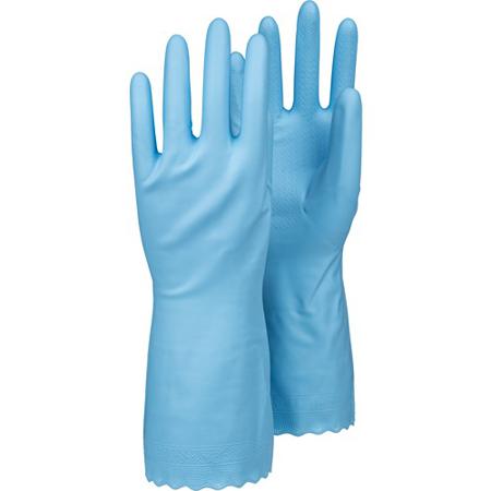 8180A-7 Tegera TEGERA Blue Cotton Chemical Resistant Work Gloves, Size 7, PVC Coating