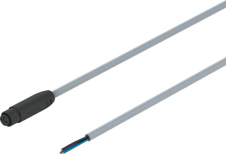 NEBA-M8CG3-U-5-N-LE3 Festo Straight Male M8 to Unterminated Actuator/Sensor Cable, 5m