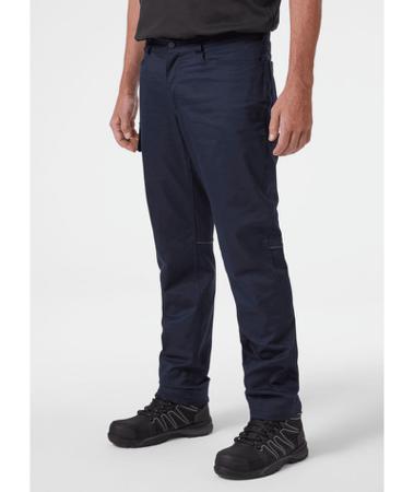 77525_590-C148 Helly Hansen Manchester Navy Men's Cotton, Polyester Lightweight, Stretchy Trousers 35in, 88cm Waist