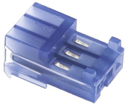 3-643815-3 TE Connectivity MTA-100 Series 2.54mm Pitch Right Angle Cable Mount IDC Connector, Socket, 3 Way, 1 Row