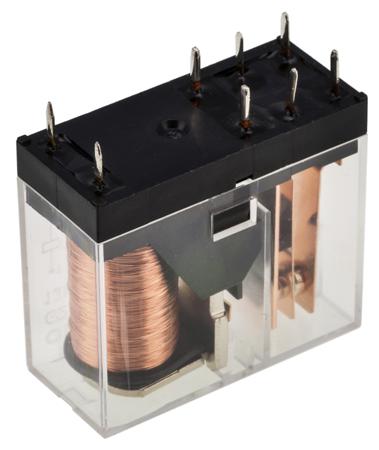 G2R-1-E-DC12 Omron, 12V dc Coil Non-Latching Relay SPDT, 16A Switching Current PCB Mount, G2R-1-E DC12