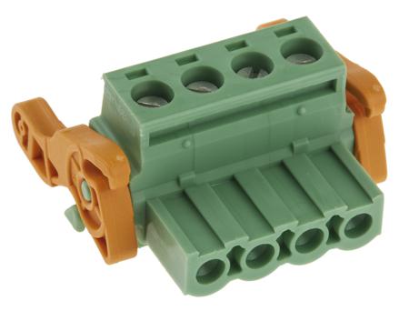 1808909 Phoenix Contact, 5.08mm Pitch, MSTB 2.5/ 4-ST-5.08-LR, 4 Way, , Pluggable Terminal Block, Plug, Cable Mount, Screw