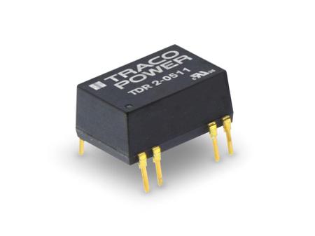 TDR-2-0511 TRACOPOWER TDR 2 2W Isolated DC-DC Converter Through Hole, Vin 4.5 → 9 V dc, Vout 5V dc, I/O isolation 1.5kV dc
