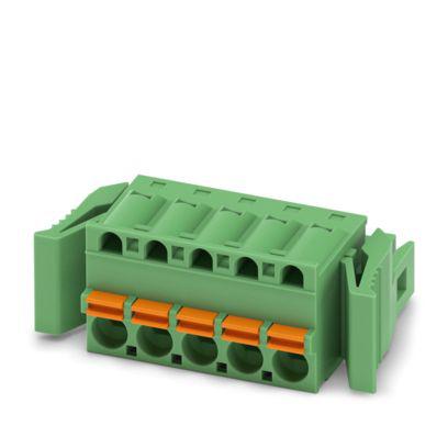 1947081 Phoenix Contact, 5mm Pitch, 5/..-ST-RF, FKC 2, 5 Way, , Pluggable Terminal Block, Plug, Latching, Push In Spring