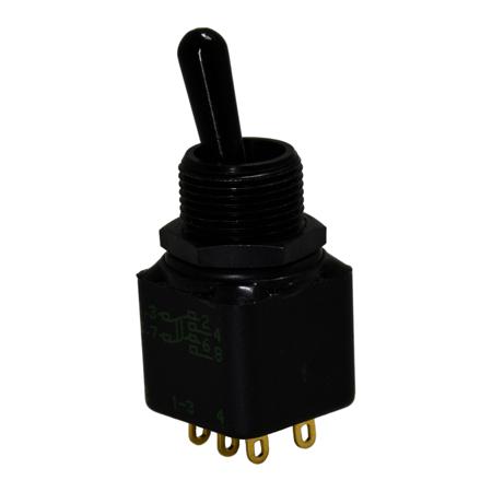 12146-12X778 APEM Toggle Switch, Panel Mount, On-On, DPST, Solder Lug Terminal, 28V dc
