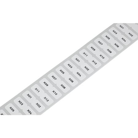 210-806 WAGO White Adhesive Printer Label Sheet, Pack of 3000EA