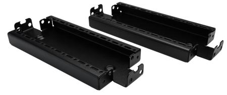 8640031 Rittal Black Steel Rack Panel, 20HP, 100 x 400mm