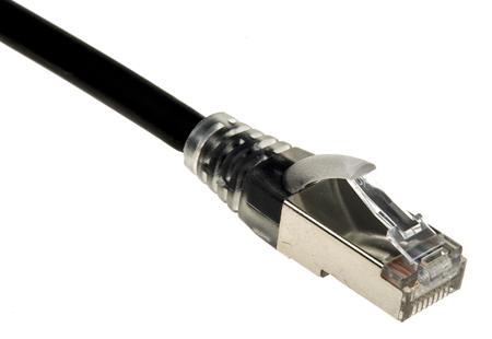 557-424 5m Straight Through Cat6 Ethernet Cable Assembly, F/UTP Black LSZH