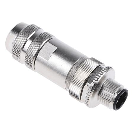 1521261 Phoenix Contact Circular Connector, 4 Contacts, Cable, M12 Connector, Plug, Male, IP67, SACC Series