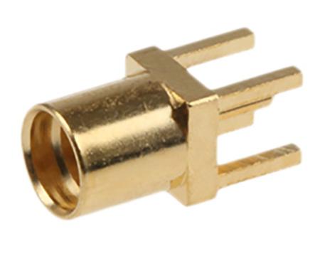 656-0132 RS Pro 50Ω Straight PCB Mount MMCX Connector, jack, Solder Termination, 0 → 6GHz