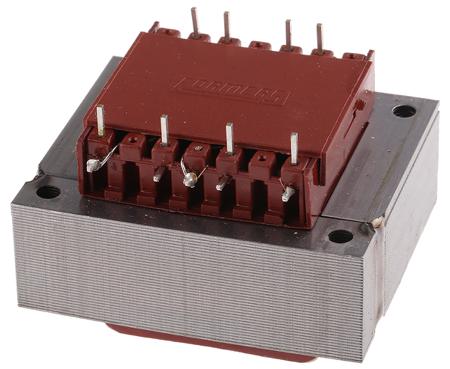 504-729 RS PRO 12V ac 2 Output Through Hole PCB Transformer, 12VA