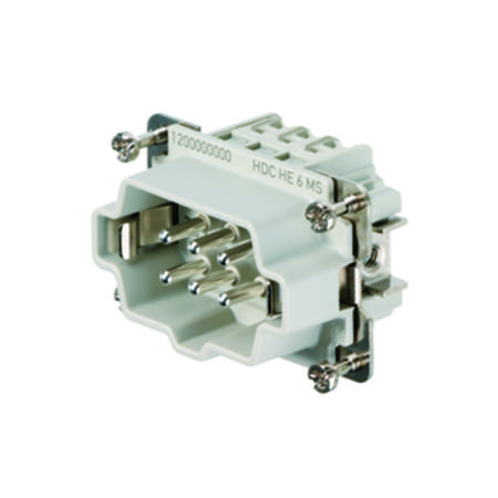 1200000000 Weidmuller Contact Insert, 24A, Male, HE Series, 6 Contacts