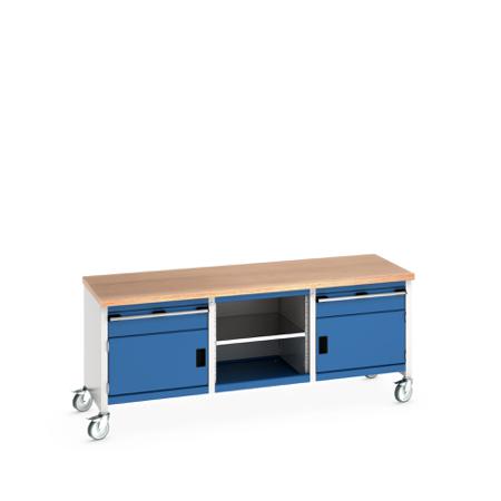 41002121-11V Bott 41002121.11V Portable Sheet Steel Workbench, 840mm x 750mm x 2000mm