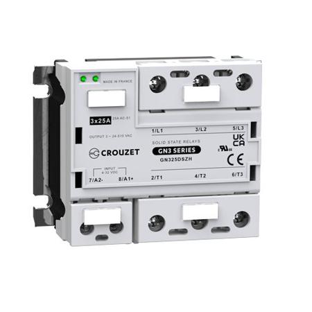 GN325DSZH Crouzet GN3 Series Solid State Relay, 25 A Load, Panel Mount, 510 V rms Load