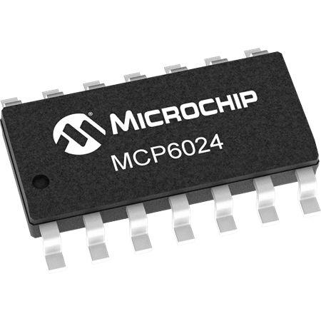 MCP6024-E/P  Microchip, Operational Amplifier, 10 MHz, 14-Pin PDIP