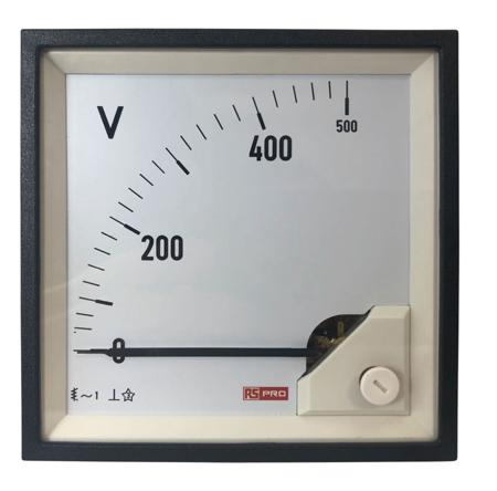 186-2473 RS PRO Analogue Voltmeter AC, Analogue Display 0.01