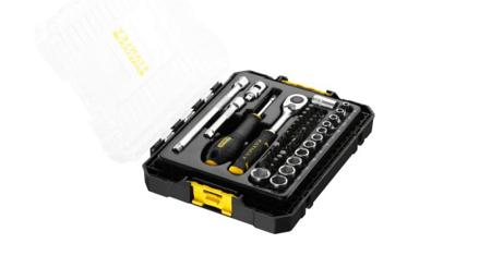 FMMT98101-0 Stanley 48-Piece 1/4 Standard Socket Set with Ratchet, 6 point