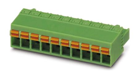 1754597 Phoenix Contact, 5.08mm Pitch, FKCN 2.5/ 5-ST-5.08, 5 Way, Pluggable Terminal Block, Plug, Spring Cage Termination,
