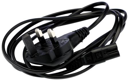 558-970 RS PRO Straight IEC C7 Socket to Straight Power Cord, 1.8m