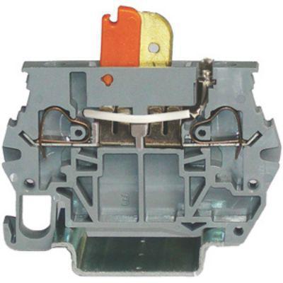 262-4325 RS PRO Grey Disconnect Terminal Block, 2.5mm², 1-Level, Clamp Termination