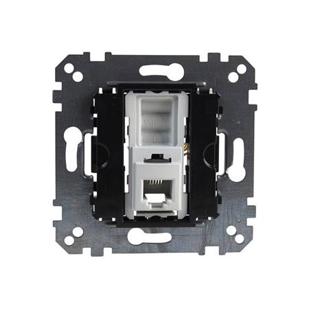 MTN463500 Schneider Electric Black Telephone Socket 6-way