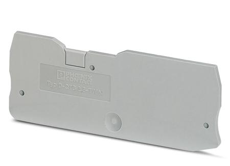 3206571 Phoenix Contact Clipline Series End Cover for Use with DIN Rail Terminal Blocks