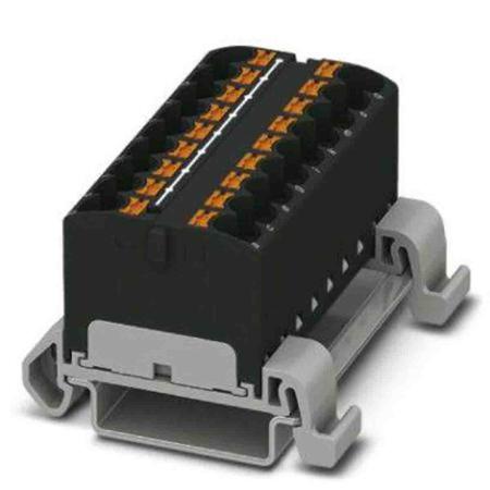 3273716 Phoenix Contact Distribution Block, 18 Way, 0.2 → 6mm², 32A, 800 V, Black