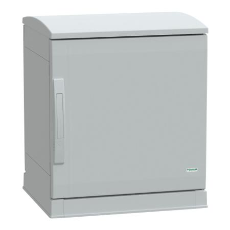 NSYPLAZT554G Schneider Electric Thalassa Series Fibreglass Reinforced Polyester Single-Door-Door Floor Standing Enclosure, Opaque