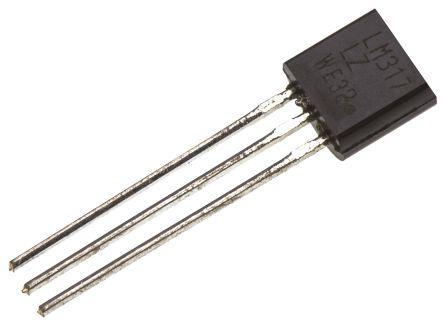 LM317LZG ON Semiconductor  Linear Voltage Regulator, 20mA, Adjustable, 1.2 → 37 V, ±4% 3-Pin, TO-92