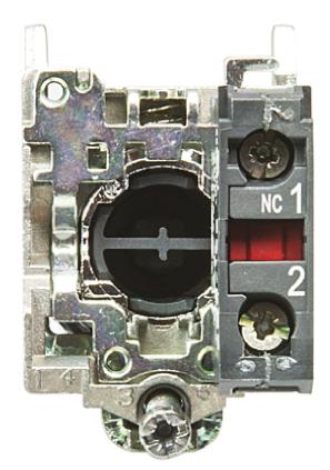 XB4BA42 Schneider Electric Harmony XB4 Red Push Button NC Spring Return