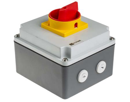 773-7998 RS PRO 4P Pole Panel Mount Isolator Switch - 25A Maximum Current, 11kW Power Rating, IP65