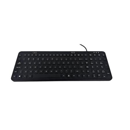 KYB-MED-LUX-BLUB Ceratech  Wired USB Compact Keyboard, QWERTY (UK), White