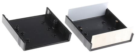 1598BBK ABS Project Box, Black, 134.3 x 135.2 x 51mm