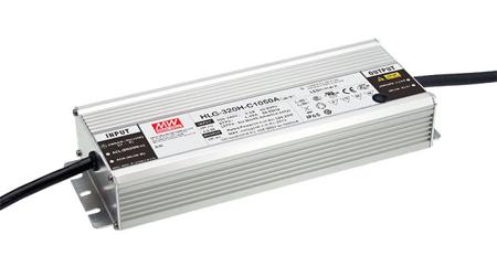 HLG-320H-C1400DA MEAN WELL LED Driver, 114 → 229V Output, 320W Output, 1.4A Output, Constant Current Dimmable