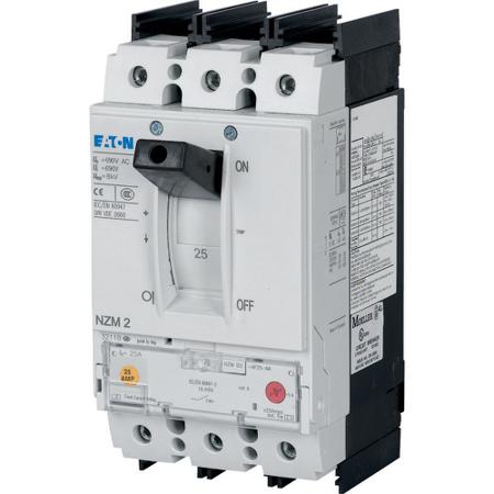 107828-NZMH2-AF250-BT-NA Eaton, Eaton Moeller NZM MCCB Molded Case Circuit Breaker 3P 250A, Breaking Capacity 5 kA, Fixed Mount