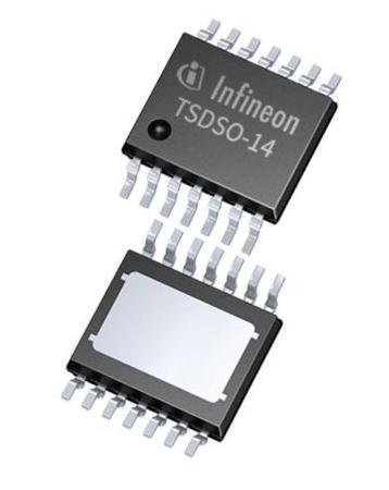ITS4075QEPDXUMA1 Infineon , QuadHigh Side, High Side Power Switch IC 14-Pin, PG-TSDSO-14
