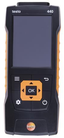 0560 4401 Testo 440 Data Logging Air Quality Monitor for Air Velocity, Temperature, +1370 (Temperature-TC) °C, +150