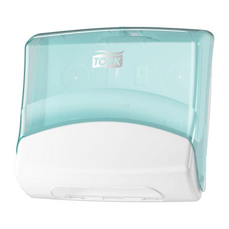 654000 Tork Plastic Blue Wall Mounting Paper Towel Dispenser, 206mm x 394mm x 427mm