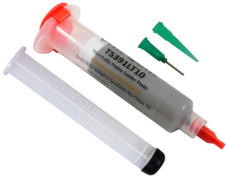 TS391LT10 CHIPQUIK Thermally Stable Solder Paste Lead Free Solder Paste, 35g Syringe