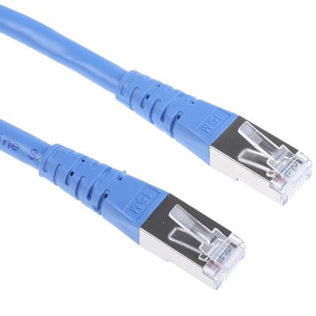 21.15.1394-30 Roline, 15m Cat6, Blue RJ45 to Male RJ45 Male, S/FTP Shielded, Terminated PVC Sheath